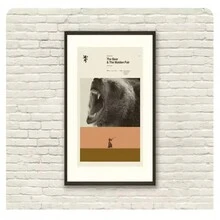 1 件无框复古电影海报电视电影办公室回到未来美学墙壁艺术复古帆布画适用于客厅装饰 - 彩色 - 查看 29