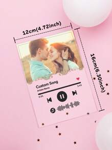1 Tấm bảng nhạc tùy chỉnh không kèm đế, bảng acrylic cá nhân hóa, quà tặng bài hát tùy chỉnh cho cặp đôi, bìa album tùy chỉnh, khung ảnh cá nhân hóa, áp phích bài hát tùy chỉnh, bảng ảnh tùy chỉnh, áp phích âm nhạc cá nhân hóa, bản in bảng nhạc, bản in áp phích âm nhạc, quà cưới, quà kỷ niệm, quà tân gia, quà Ngày của Mẹ, quà Ngày của Cha, quà cho mẹ/bố, quà cho anh ấy/bạn trai/chồng - Kiểu 2 ảnh lớn 3 (12 * 16CM) - Xem 6