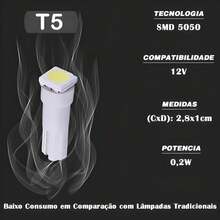 T5 Penguin Dashboard Lamp For Fiat Brava 10 Pieces - 綠色 - 查看 3