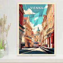 1pc Nordic Retro Holiday Travel City Venice Algarve Travel Pictures Room Life Canvas Painting Printing Artist Home Wall Decoration Poster Canvas Unframed,Wall Art Coastal Decor Coastal Decor Beach Decor