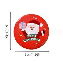 Bộ 16 huy hiệu Giáng sinh, huy hiệu nút kim loại chủ đề Tiên tròn, quà tặng tiệc tuần lộc ông già Noel người tuyết, trâm cài cổ áo trang trí không tích điện cho phụ kiện tiệc ngày lễ - Nhiều màu - Xem 10