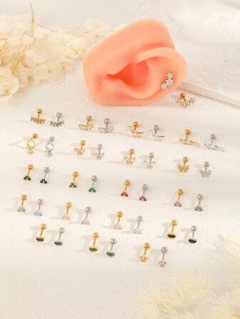 1pc European Style 316 Stainless Steel Cartilage Earring