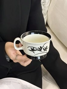 1 Bộ tách cà phê xoáy hoa phong cách cổ điển và đĩa lót - Cốc sứ Latte tinh xảo cao cấp - Hoàn hảo cho nghệ thuật Latte - Đồ uống thanh lịch cho những dịp đặc biệt - Quà tặng sinh nhật lý tưởng cho những người yêu thích cà phê - Đồ dùng trên bàn ăn phong cách và độc đáo cho gia đình và giải trí - màu đen - Xem 7