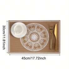 4 Stücke/6 Stücke/8 Stücke einfarbige quadratische Tischsets, 43cm*46cm, hitzebeständig, Esszimmer Dekoration, Tischdekoration, Stofftischsets, Untersetzer, geeignet für Neujahr, Ostern, Valentinstag