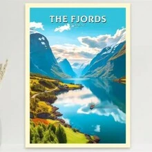 1pc Nordic Retro Holiday Travel City Venice Algarve Travel Pictures Room Life Canvas Painting Printing Artist Home Wall Decoration Poster Canvas Unframed,Wall Art Coastal Decor Coastal Decor Beach Decor