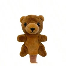 Muñecos de peluche con forma de dedos de León, Tigre, Elefante, Jirafa y Cabra, títeres de animales del bosque para espectáculos