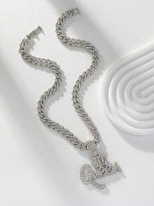 Mặt dây chuyền chữ QUEEN kiểu Anh, phong cách Hip-Hop Châu Âu và Mỹ, quà tặng Giáng sinh, Năm mới, Ngày Valentine, quà tặng ngày lễ Châu Âu và Mỹ. - Nữ hoàng - Xem 4