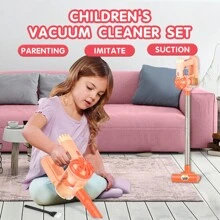 1 套仿真电动吸尘器清洁玩具，儿童玩具吸尘器玩具套装，家庭互动房屋清洁玩具，适合儿童尺寸的角色扮演清洁工具，适合 3 岁以上儿童的教育性角色扮演清洁玩具，适合生日礼物、圣诞派对礼物 - 彩色 - 查看 4