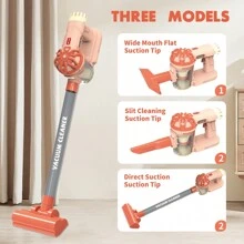 1 套仿真电动吸尘器清洁玩具，儿童玩具吸尘器玩具套装，家庭互动房屋清洁玩具，适合儿童尺寸的角色扮演清洁工具，适合 3 岁以上儿童的教育性角色扮演清洁玩具，适合生日礼物、圣诞派对礼物 - 彩色 - 查看 8