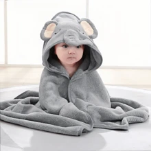 1 pièce Serviette de bain à capuche avec motif animal visage, unisexe. Serviette de bain à capuche unique pour nouveau-né avec design animal. Super doux peignoir de bain à capuche en polaire pour bébé. Serviette à capuche quatre-saisons pour tout-petit