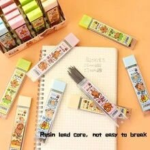 0.5mm/0.7mm 自动铅笔芯替换芯，2B/HB 自动铅笔芯，容量大，不易折断，适合学生，时尚卡通可爱设计，创意文具 - 0.5mm[4支裝] - 查看 5