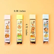 0.5mm/0.7mm 自动铅笔芯替换芯，2B/HB 自动铅笔芯，容量大，不易折断，适合学生，时尚卡通可爱设计，创意文具 - 0.5mm[4支裝] - 查看 2