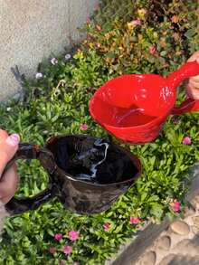 1 chiếc cốc gốm có tay cầm dài theo phong cách Bắc Âu, cốc cà phê American Latte thẩm mỹ chất lượng cao, cốc đựng nước uống gia dụng sáng tạo, đồ trang trí nhà cửa, quà tặng ngày lễ, quà tặng sinh nhật, đồ dùng cho bữa tiệc, quà tặng cho bạn trai/bạn gái - Nhiều màu - Xem 7