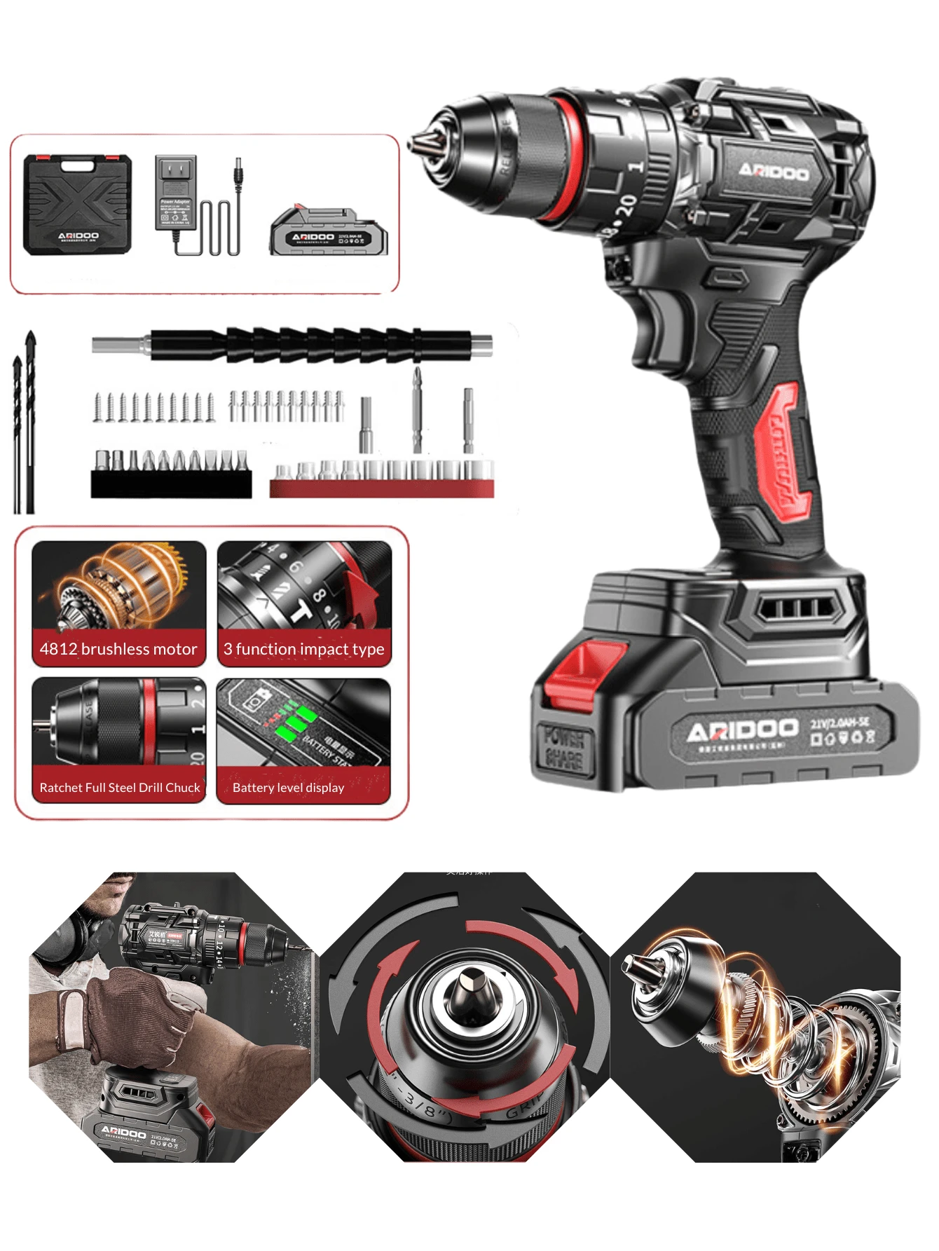 Soffiatore Foglie Elettrico Ricaricabile Cecaro Group - Batteria Litio 48W Con Sacca - Foto 10