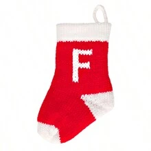 圣诞袜，26个字母刺绣迷你可爱圣诞袜，带白色超柔软布料袜口，尺寸3.3*3.9英寸，是生日、家居装饰、房间装饰和冬季装饰的理想之选。 - 彩色 - 查看 31