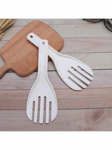 1 cái Muỗng cơm rời dày, Nĩa cơm lớn bằng nhựa Nhà hàng Canteen Xẻng cơm Nhà bếp, Muỗng cơm - Nhiều màu - Xem 4