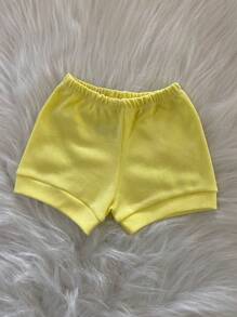 KIT OF 3 BABY SHORTS/DIAPER COVER - 100% COTTON SUEDINE - S, M, G - BOY, GIRL, NEUTRAL - 白色 - 查看 4