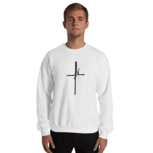 Blusa Moletom Fé Flanelada De Ótima Qualidade Super Confortavél Sem Capuz - Branco - Visão 1