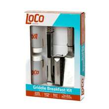 Loco Cookers 5 Piece Griddle Breakfast Cooking Accessory Kit With Bacon Press, Locking Tongs, Spatula, And Squirt Bottles For Indoor/Outdoor Grilling - 黑色 - 查看 1