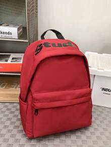 带有爱心和蜘蛛网图案的背包，大学生/高中笔记本电脑包，时尚男女通用旅行背包万圣节圣诞节冬季圣诞礼物男士包旅行包书包男士背包礼物感恩节秋季假期电脑运动包圣诞快乐男士包大学包学校书包大容量多功能实用背包男士礼物徒步旅行多功能户外便携时尚休闲 - 紅色 - 查看 3