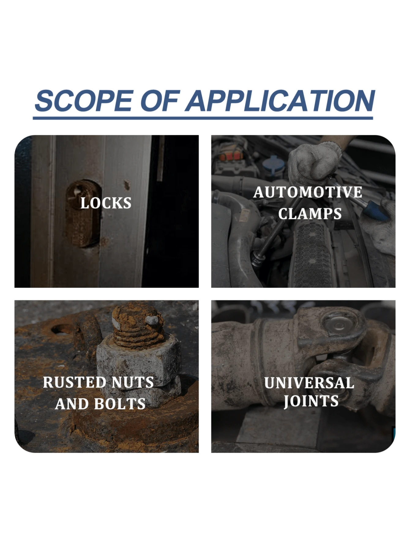 Rust Converter Spray For Cleaning, Removing, And Lubricating Car