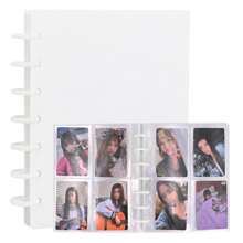 Mini Photo Album DIY Square Scarpbook Photo Album Kpop Photo Card Binder With 20 Pcs Inner Pages 3 Inch Photo Card Holder Book Sleeves A5 Idol Card DIY Collector 2*3 Photo Album - Multicolor - View 7