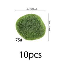 Rocas decorativas de musgo artificial, bolas de musgo verde, piedras de musgo, piedras cubiertas de musgo verde, decoración de musgo falso para arreglos florales, jardines de hadas y manualidades, accesorios para casas de muñecas, decoración de micropaisa-jes del hogar, decoración de jardines, cercas, decoración exterior, festivales, decoración del hogar