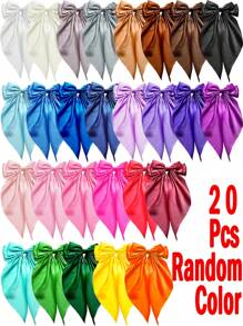 1/10/20Pcs Random Color Hair Bows With Long Tail Bow Hair Clips Elegant Hair Ribbon Hair Accessories For Women Daily Wear Suitable For Many Occasion Valentine's Day Valentines,Hair Barrettes Claw Clips