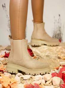 Royalfashion Bottes Comfy Walk isolées pour femmes, noires - Beige - Voir 2