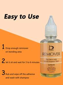 2PCS/Set Wig Glue &Wig Glue Remover, Waterproof Lace Front Wig Glue For Wigs With Tools