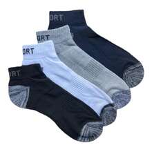 1 Pair Of Men's Terry Vest Socks Sizes 37 To 44, Short Shaft - Nhiều màu - Xem 2
