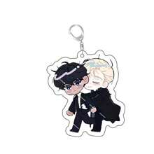 Cute Cartoon Character Acrylic Keychain Charming Anime Inspired Charm For Bags Backpacks Perfect S For Couples Fashionable Car Accessory Ideal For Birthdays Valentine's Day Valentines Car Accessories Bag Charm Backpack For School Letter Goth Y2k Halloween Accessories Teachers Day Christmas Gift Ideas Bag Lanyards With Id Holder Car Accessories Bag Charms - Multicolor - View 5