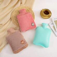 新款可拆卸毛绒暖水袋加厚PVC热水袋大号充水女式暖肚袋可爱暖手袋 - 彩色 - 查看 3