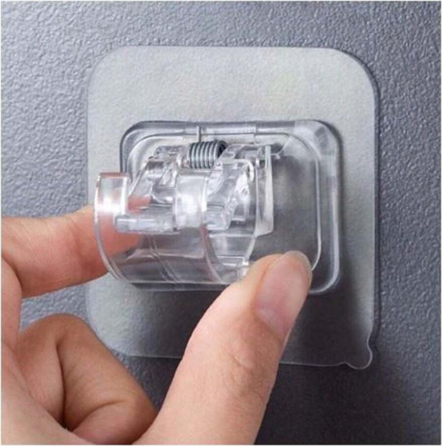 Suporte Cortina Varão Dupla Face adesivo 2pçs SHEIN Brasil