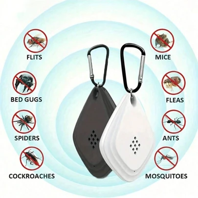 户外驱蚊器便携式驱虫器电子害虫控制器电动驱虫驱蚊USB充电超声波驱鼠器露营驱蚊神器野外便携式驱虫器无