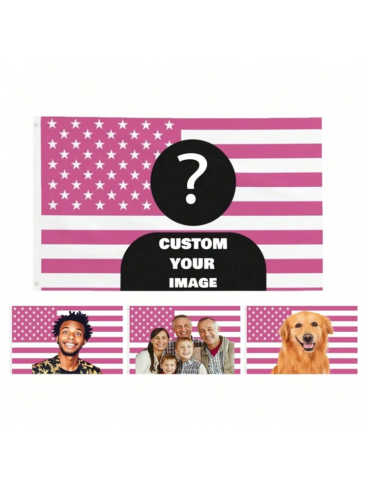 Bandiera Personalizzabile Con Foto – Scegli 4 Dimensioni (2x3 A 5x8 Ft), Ideale Per Compleanni, Feste E Decorazione