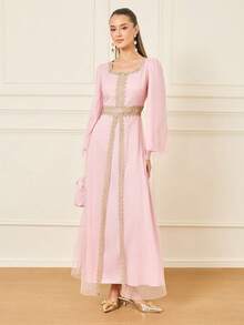 STYLI- Váy ren giản dị và thời trang - Hồng - Xem 1