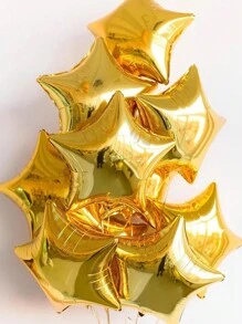 Globo con forma de estrella dorada, 5/10 piezas de globos de lámina con forma de estrella dorada, globo de helio de mirilar dorado grande de 18 pulgadas para decoraciones de graduación, cumpleaños, aniversario y bodas