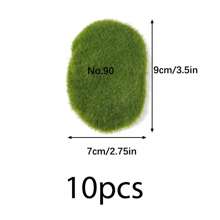 Rocas decorativas de musgo artificial, bolas de musgo verde, piedras de musgo, piedras cubiertas de musgo verde, decoración de musgo falso para arreglos florales, jardines de hadas y manualidades, accesorios para casas de muñecas, decoración de micropaisa-jes del hogar, decoración de jardines, cercas, decoración exterior, festivales, decoración del hogar
