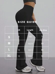FWH Modische lässige, einfache Po-anhebende Pfirsich-Po Mode, elegante Streetwear, retroaktiv schlank, dezent luxuriös, beinverlängernd, klassisch, einfach, hochwertig, schlank, hochgeschnitten, vielseitig, weitbeinig, neue europäische Stil Taille formende Fitness Weite Bein Yoga Hose