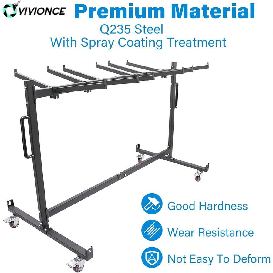 Folding Chair Cart Heavy Duty Folding Chair Rack With Wheels Folding