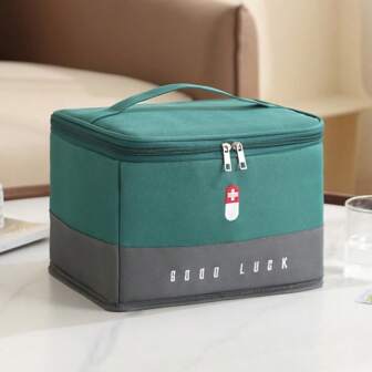 Portable First Aid Kit, Suitable For Dorm, Travel, Anti-Epidemic, Medical Supply Organizer, Emergency Bag, Health Bag, Home Use, Waterproof, Large Capacity Medical Box Camping Medical Bag Emergency Kit Bag Medicine Bag