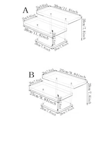 1 SET Elegante y estiloso estante acrílico para postres, exhibición categorizada transparente, soporte para tartas, apto para fiestas, cumpleaños, bodas y Navidad - transparente - Ver 2