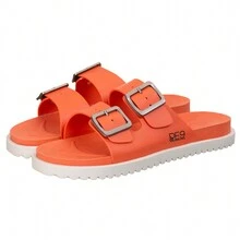 Birken RE9 Flip Flop Renov Sandal Adjustable Buckle White Sole - trái cam - Xem 2
