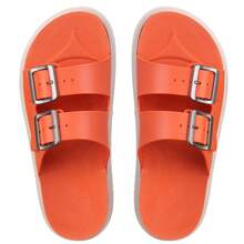 Birken RE9 Flip Flop Renov Sandal Adjustable Buckle White Sole - trái cam - Xem 3