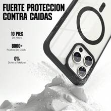 KBOD KIT B de Funda Protectora Antigolpes Con Protector de Cámara y Laminas de Pantalla Para iPhone - Negro - Ver 6