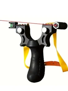 Tirachinas con mira láser, banda elástica de goma, puntería de infrarrojos rojo, juego de juguete de tiro al aire libre [se envía aleatoriamente correa] [varios tonos de color] - Multicolor - Ver 7