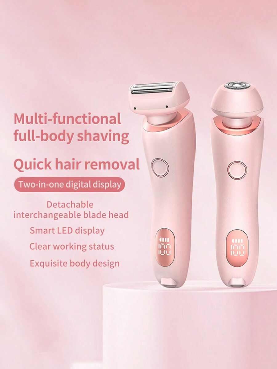 Women's Shaver Painless Shaving, 2 In 1 Wet & Dry Electric Waterproof