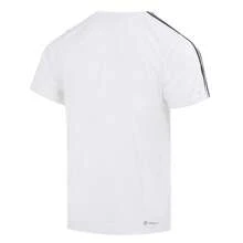Adidas 阿迪达斯男士运动短袖T恤，跑步，健身，速干，休闲 - 白色 - 查看 2