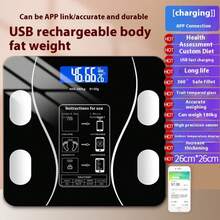 Báscula de grasa corporal inteligente para el hogar, báscula electrónica pequeña de pesaje - Multicolor - Ver 1